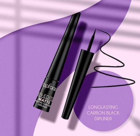 Long lasting carbon black dipliner(ايلاينر ريشه ) من TOPFACE