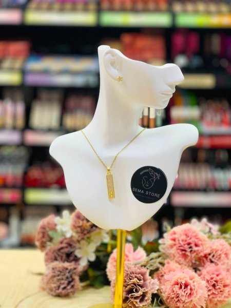 قلادة (Necklace) ستانلس لون ذهبي