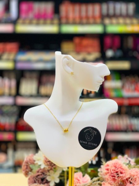 قلادة (Necklace) ستانلس لون ذهبي