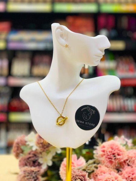 قلادة (Necklace) ستانلس لون ذهبي (كارتير)
